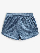 Velvet Drawstring Dolphin Gym Shorts Ins Street
